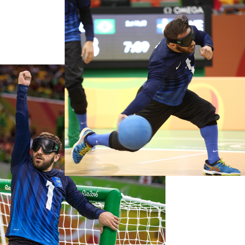 Fatmir Seremeti spelar Goalball i Rio 2016