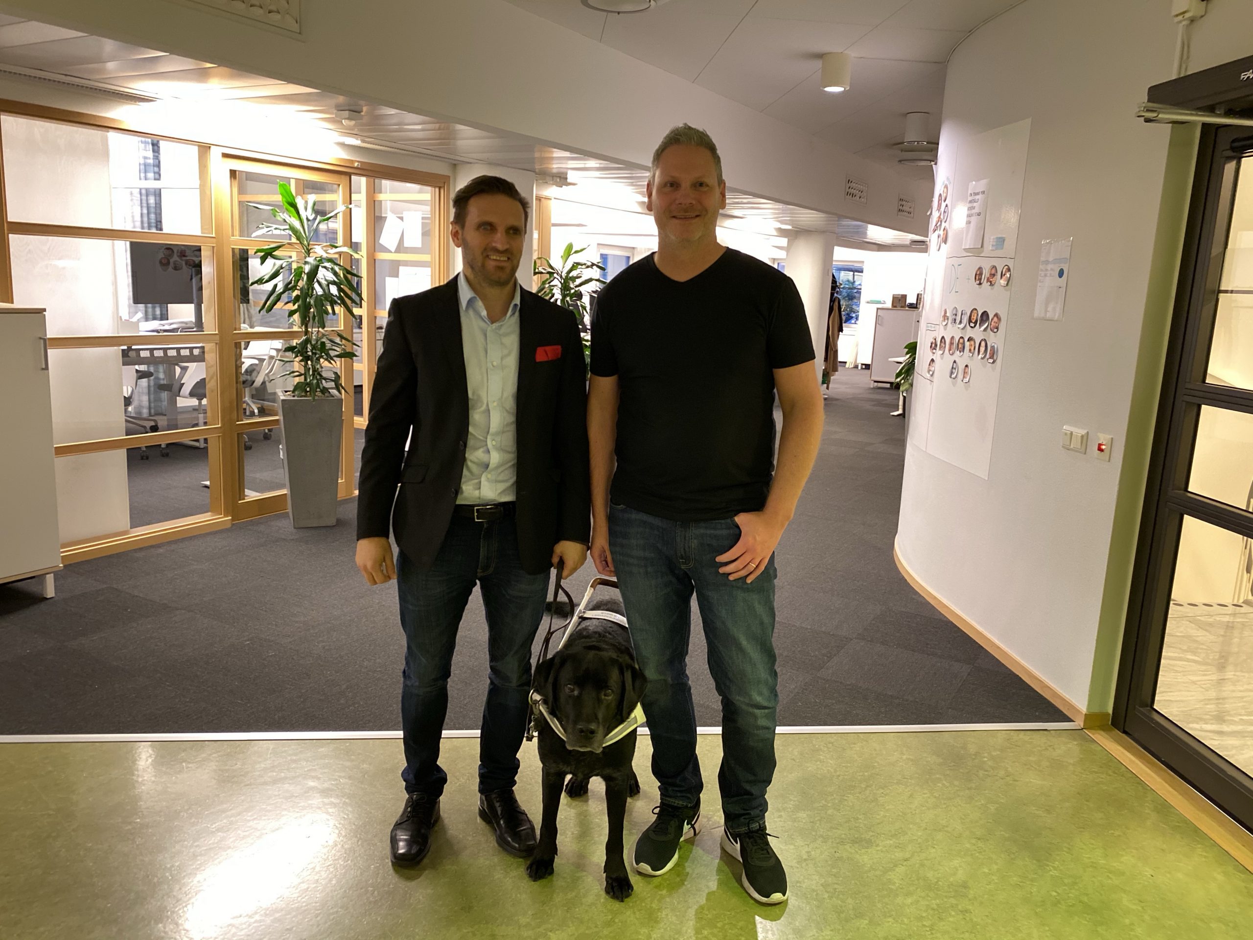 Fatmir Seremeti och Mikael Hellman på Stadshuset i Malmö.